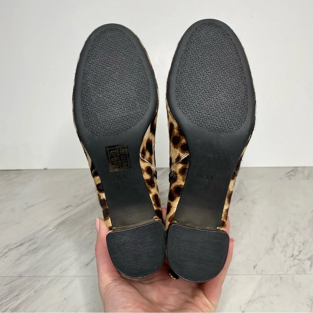 New! Tory Burch Laila Leopard Bootie 5 1/2